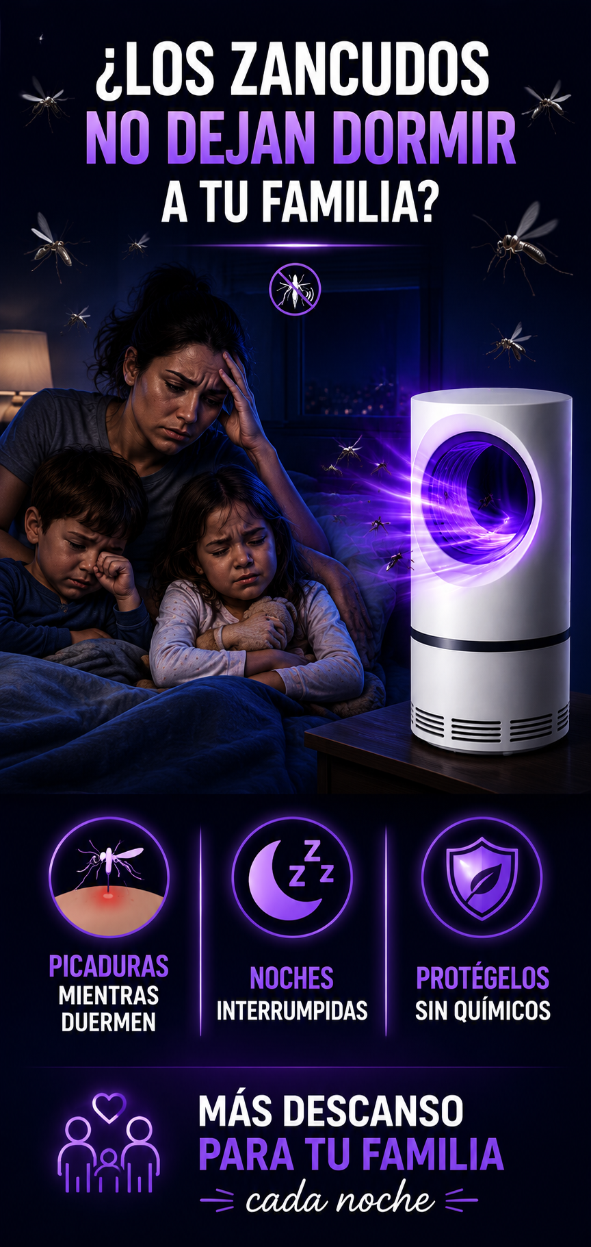PROMO 2x1 Lampara mata mosquitos MosquiLux